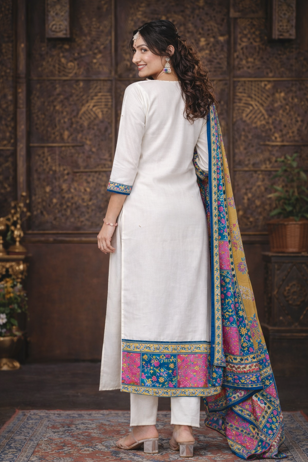 Ivory Blossom Festive Kurta Set – Limited Edition