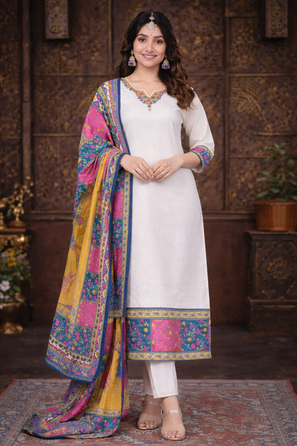 Ivory Blossom Festive Kurta Set – Limited Edition