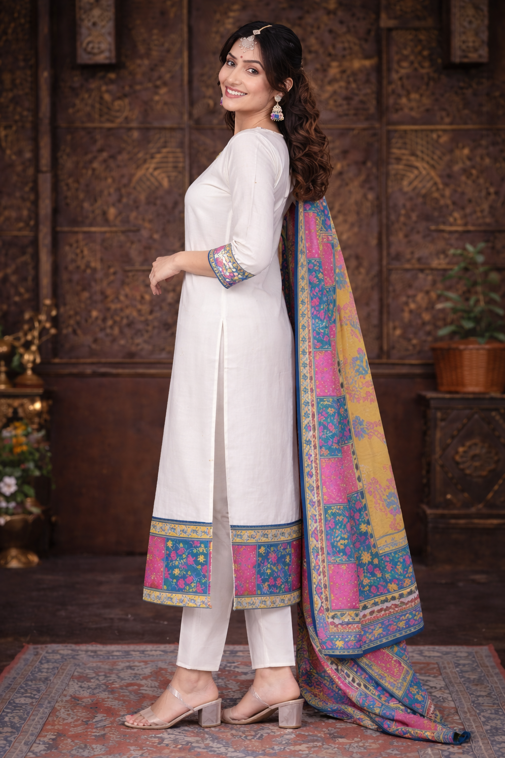 Ivory Blossom Festive Kurta Set – Limited Edition