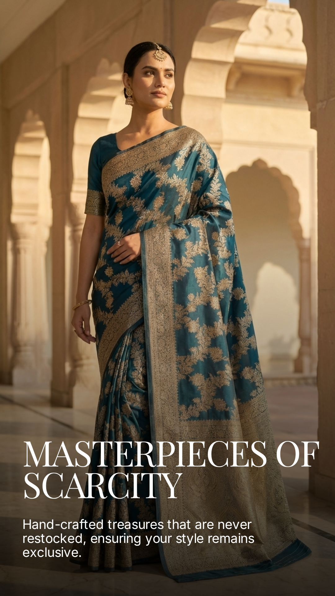 Midnight Royale Zari Silk Saree