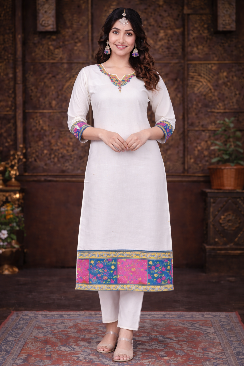 Ivory Blossom Festive Kurta Set – Limited Edition
